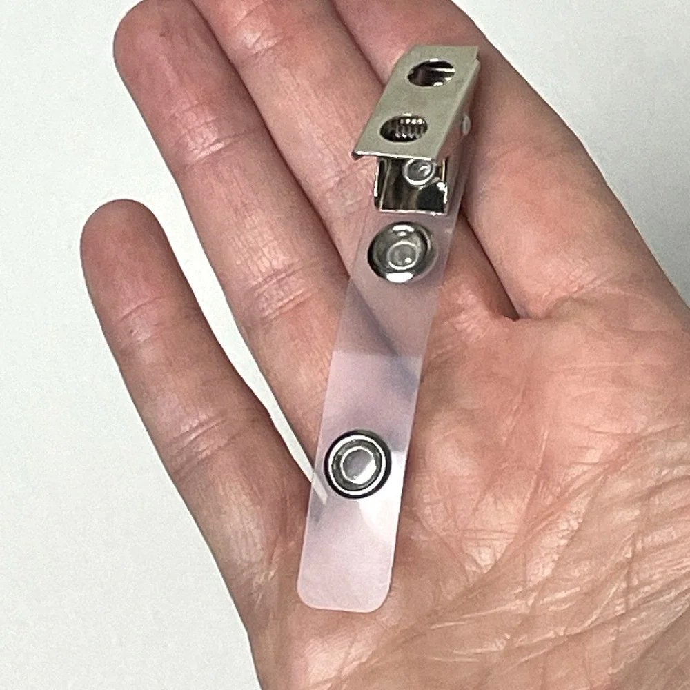 220 Pack Clear Mylar Strap Metal Clips 1/2
